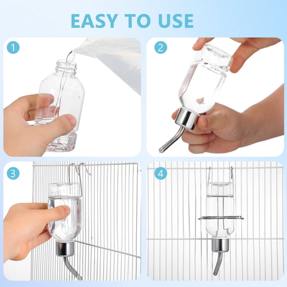 NUOLUX Automatic Water Bottle Dispenser for Hamsters, , Guinea Pigs, Small Rats, Gerbils - Pet Cage Feeder