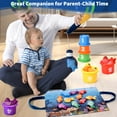 thumbnail image 4 of Juguetes Montessori para 1 año, 20 piezas, juguete sensorial para bebé, primer juego de juguetes de pesca para niños de 1 a 3 años, regalo de cumpleaños, juguetes educativos de aprendizaje, tazas apil, 4 of 8