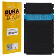 Dura-Gold Premium Drywall Sanding Sheets - 120 Grit (Box of 10), 4-1/4" x 11-1/4" Die-Cut Standard Size to Fit Clip-On Drywall Tools & Sanders - Pre-Cut Fast Cutting Silicon Carbide Abrasive Sandpaper
