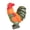 A., variant on Tabletop Wooden Chicken Figurine Decor, Painted Carved Farmhouse Accent for Shelf Corners, Desk or Home Display