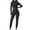 Black-workout sets for women, variant on Women Long Sleeve Workout Jumpsuit Zip Up Romper Bottom Pants Bodysuit Bodycon One Piece Jumpsuits