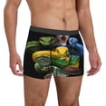thumbnail image 4 of Salouo Colorful Viper Snake Print Men's Boxer Briefs,Breathable Underwear Elastic Waistband Briefs for Men -Large, 4 of 8