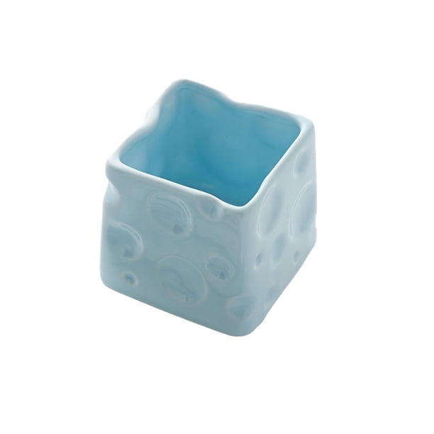 Organizadores de Dormitorio Y Almacenamiento Tarro de Queso de Cerámica 8x8cm Bolígrafo de Escritorio Contenedor Cosmético Alta Apariencia, Organizadores de Artesanía Y Almacenamiento