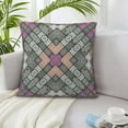 thumbnail image 5 of LNWH Decorative Pillow Covers, Indian Style Mandala Flower Square Sofa Decorative Knit Pillow Case, 22"x22", 5 of 8