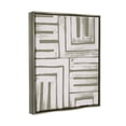 thumbnail image 3 of Stupell Industries Patterned Geometric Abstract Shapes Graphic Art Luster Gray Floating Framed Canvas Print Wall Art, Design by June Erica Vess, 3 of 6