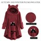 thumbnail image 2 of Sherpa Hood Wearable Blanket Plush Fleece Manta Sudadera (Vino Rojo Xl) Tmvgtek Mujer, 2 of 8