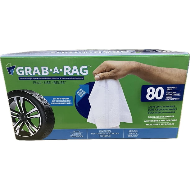 Grab-A-Rag Chiffons en Microfibre Lavables 80 Pièces - Walmart.ca