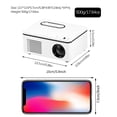 thumbnail image 3 of S361 Us Plug Mini Proyector High Clear Full 1080P Película Proyector De Video Cine En Casa Portátil Con Led Compatible Para U Disk Dvd Tarjeta Tf Guardurnaity EL014423-01, 3 of 6