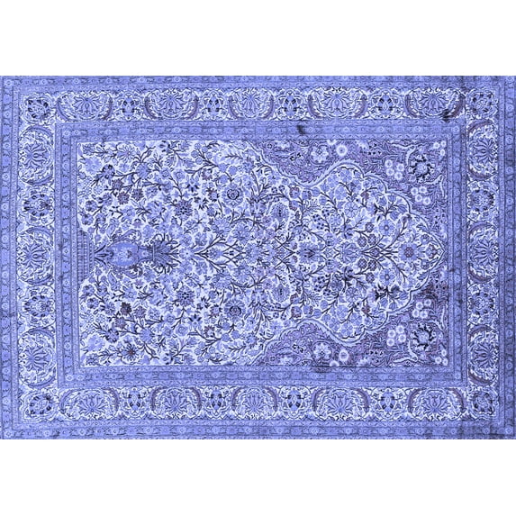 Ahgly Company Indoor Rectangle Persian Blue Traditional Area Rugs, 2' x 3'