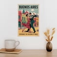 thumbnail image 3 of La Boca Classic Poster Retro Buenos Aires Cityscape with Culture & Landmarks Canvas Poster, 3 of 8