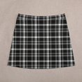 thumbnail image 3 of Retro Plaid Skirt Ladies Black And White Check Mini Skirts Summer Korean Fashion High Wais, 3 of 6