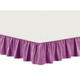 thumbnail image 2 of The Great American Store Premium 1800 Series Brushed Microfiber Easy Fit Gathered Style Ruffled Bed Skirt - 30 Inch Drop Length (Queen Size, Solid Lavender) - Covers Bed Legs & Frame, 2 of 4