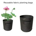 thumbnail image 4 of Pack of 8 Multipurpose Reusable Fabric Plant Pots Nonwoven Fabric Gardening Bags for Pond Vegetables Flowers Storage, 4 of 6