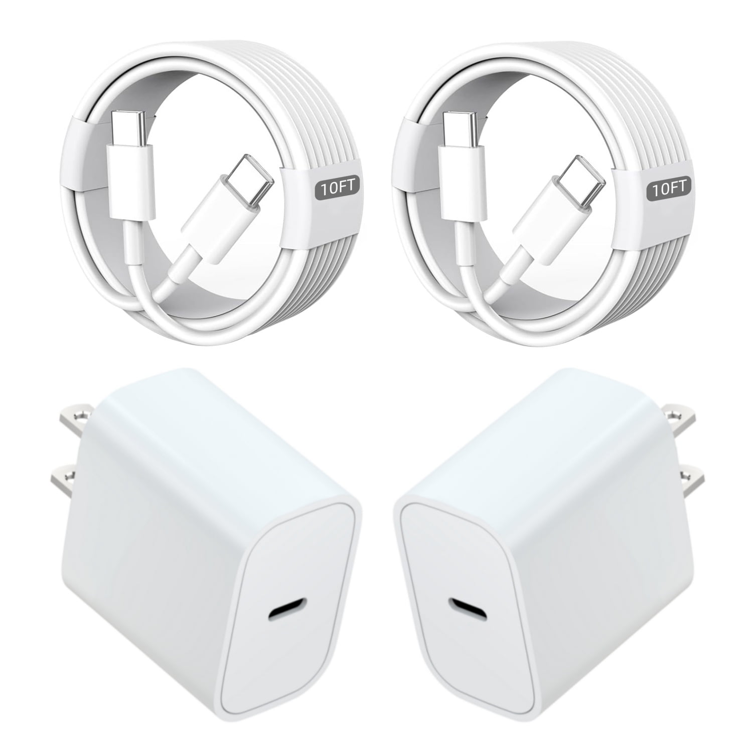Fast Charger For IPhone 16 15 Charger, USB C Wall Charger Plug Travel Charger Fast Charging 10FT TypeC Cable For IPhone16/15/Plus/Pro/Max,For ipad 13/12.9/11/10.9/Air 6/5/4,for Samsung/LG/Motoro