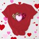 thumbnail image 2 of RKSTN Valentine Gifts Women's Valentine's Day T Shirts Oversized Crewneck Valentines Graphic Print Short Sleeve Shirt Womens Casual Solid Round Neck Plus Size Loose Fits Tee Top Summer Clothes, 2 of 8