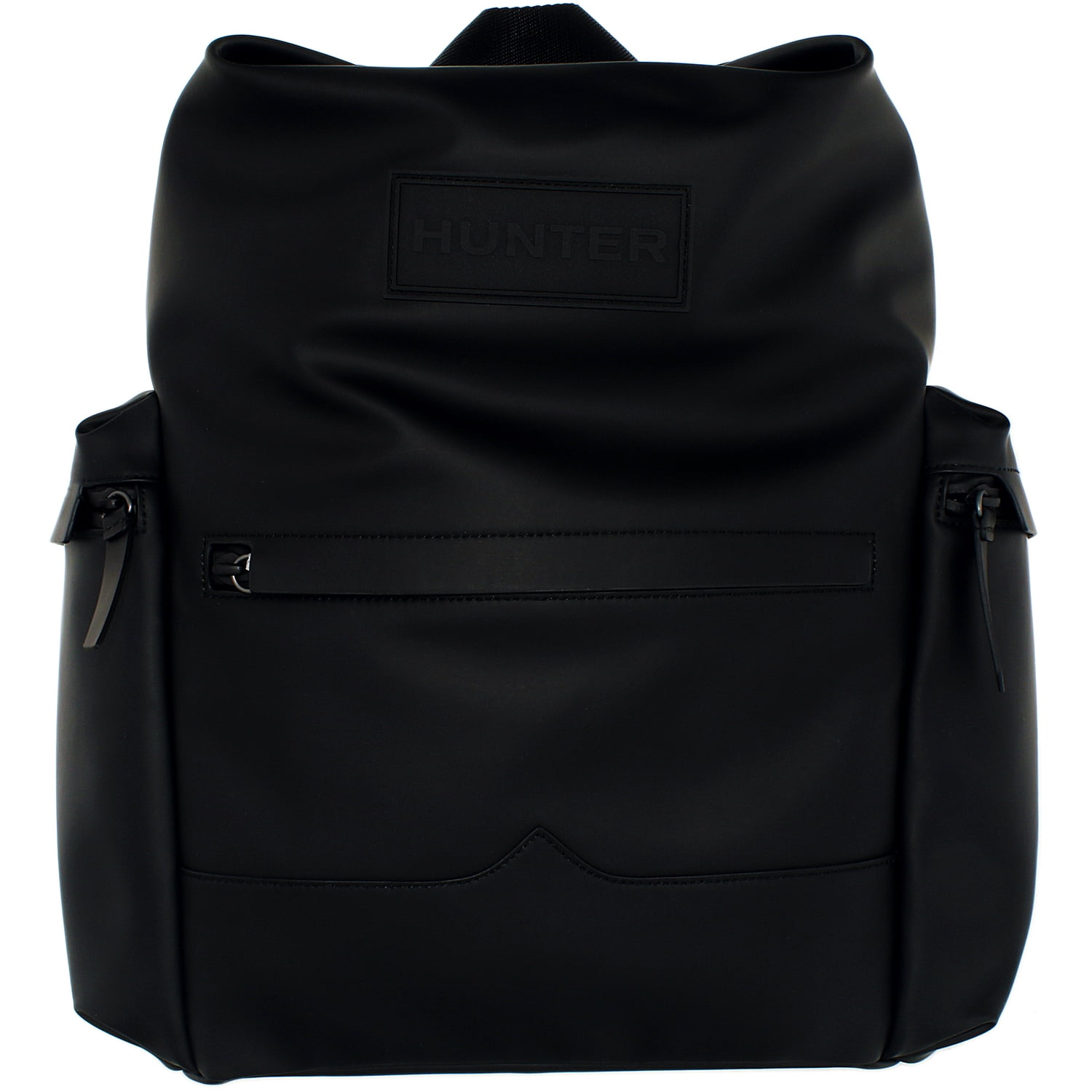 rubberized leather backpack