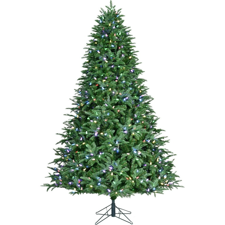 7.5 Jingle Pine Artificial Christmas Tree - Multicolor LED Lights
