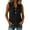 17#Black, variant on Women Cotton Linen Peter Pan Collared Gauze Tank Tops Button Down V Neck Sleeveless Shirts Dressy Casual Gauze Shirts