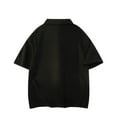 thumbnail image 3 of Coorders Men's Button-Up Front Shirt with Short Sleeves, Casual Summer Tee for Boyfriend, Black, Size XXXXXL, 3 of 3