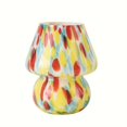 thumbnail image 5 of KUNJOULAM Modern Simple Colourful Mushroom Glass Table Lamp, Glass Decor Bedside Light, Nightstand Night Light Use E26 Bulb For Living Room Bedroom Decoration, 5 of 6