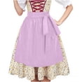 thumbnail image 2 of JOANKDMI Women Classic Fairy Tale Peasant Costume Vintage Dress with Waist Tie Apron for Themed School Event Halloween Carnival Party Dress Up Apparel, 2 of 9