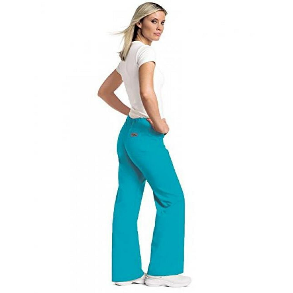 Landau Urbane Essentials Women's Boot Cut Scrub Pants Large Scuba