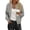 Gray, variant on Czzoypi Women's Casual Zip Up Hoodie Sweatshirt Jacket Polka Dot Print Long Sleeve Loose Comfy Pullover with Pockets, Gray XXL