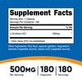 thumbnail image 4 of Nutricost L-Ornithine 500mg, 180 Capsules - Gluten Free Supplement, 4 of 5