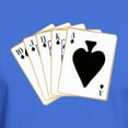 thumbnail image 3 of CafePress - Ace Spades Flush T Shirt - Men's Classic Graphic Cotton T-Shirt, 3 of 4