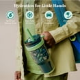 thumbnail image 6 of Reduce Coldee Kids Tumbler Spill-Proof Straw & Handle. Insulated Stainless Steel 18 oz, Green Camo, 6 of 9