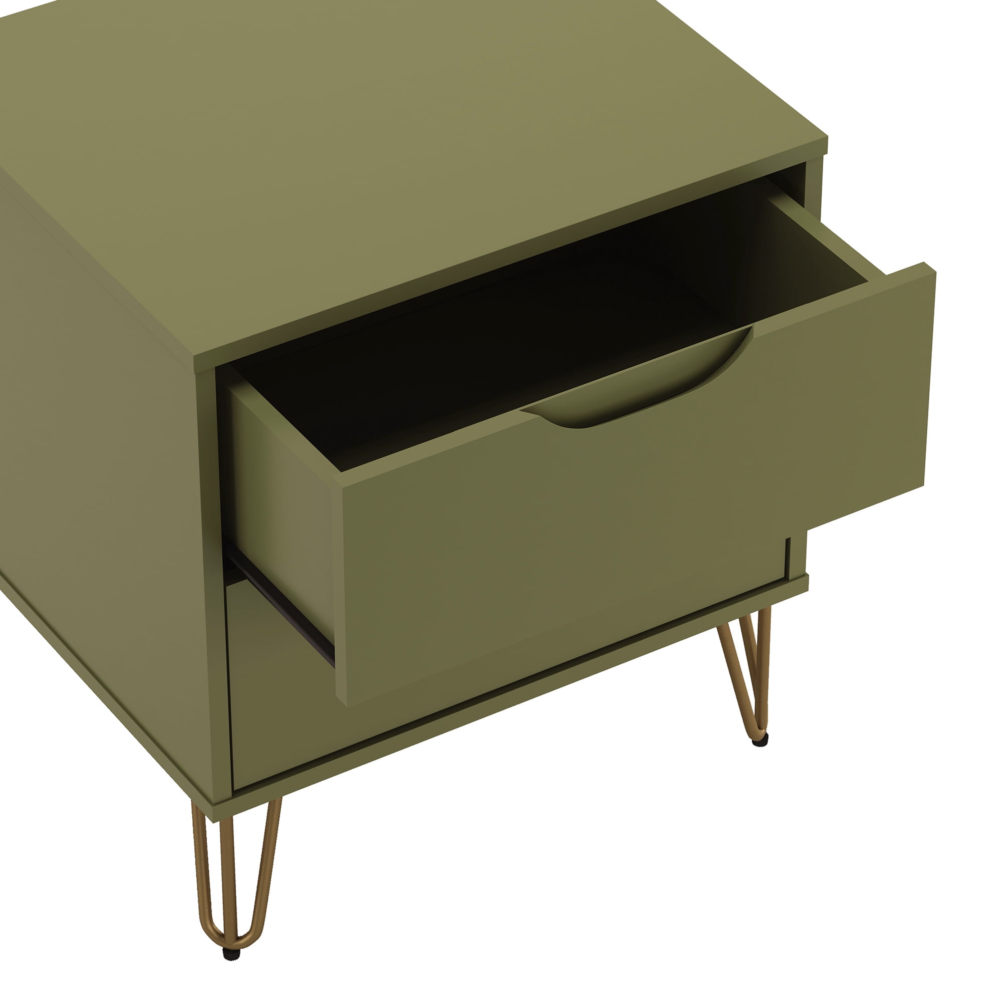 Nightstand in Olive Green