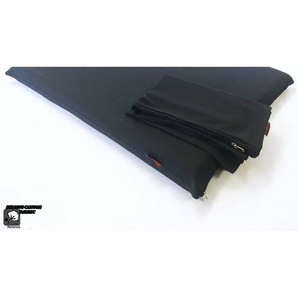 Luxurious Comfort Pet Dog Bed External Cover for Small and Large Dogs - Cover ONLY (47"x29" (45"x27"x3"), Canvas - Black)