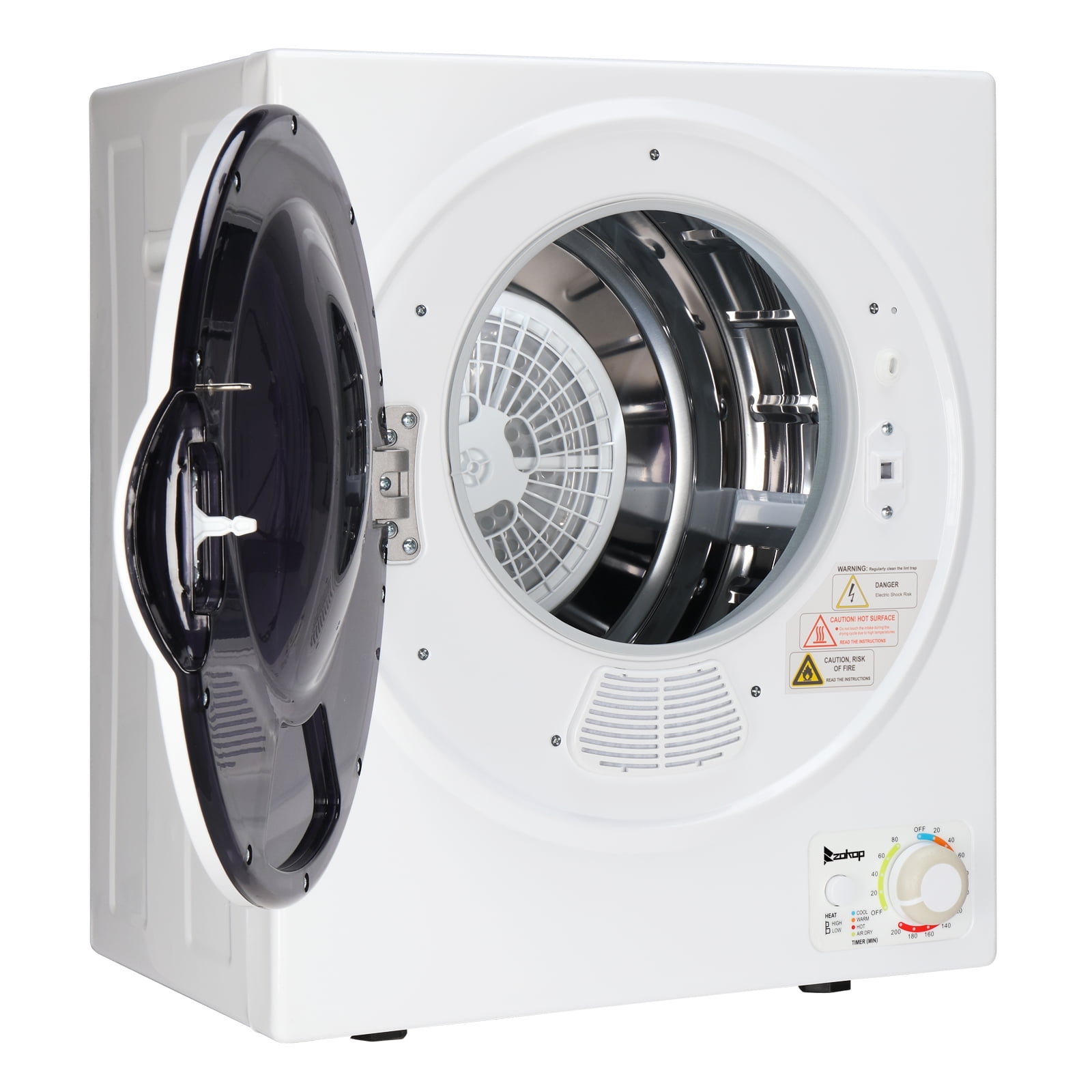 Compact Portable Household clothes Dryer 1.6cuft with Stainless Steel Drum