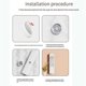 thumbnail image 2 of 12pcs Magnetic Hooks Wall Mounted Remote Control Magnet Holder Keys Anti-lost Router Socket Organizer Hook,white, 2 of 5
