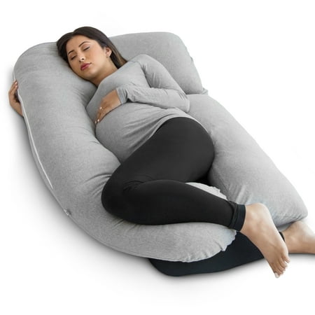 PharMeDoc Full Body Pregnancy Pillow - U Shaped Body Pillow - Maternity Pillow for Pregnant Women w/ Detachable (Best Pregnancy Pillow Uk)
