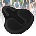 thumbnail image 4 of Funda de cojín de gel para asiento de bicicleta para mayor comodidad, tamaño grande y transpirable, se adapta a bicicletas de crucero y bicicletas estáticas estáticas para interiores y exter, 4 of 5