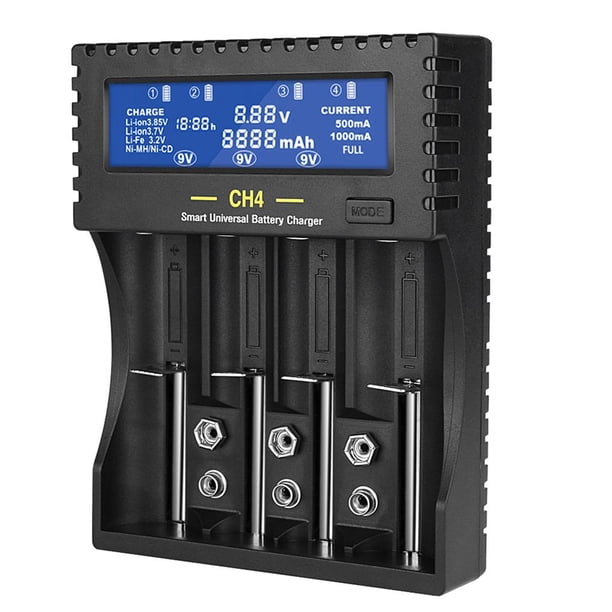 Cargador De Batería Cargador Inteligente Lcd Con Cuatro Ranuras Para Aa Aaa 18650 Sweethay EL010587-00