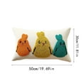 thumbnail image 2 of Decorative Throw Pillow Cover with Embroidered Bunny Pattern Handmade Tufted Cushion Case for Sofa Bed Chair Home Decor, 2 of 4