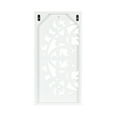 thumbnail image 5 of Kate and Laurel Saanvi Traditional Carved Wood Art Plaque Set, 2 pc, White, Wooden Wall Art with Dimensional Hand-Carved Design for Bedroom or Living Room Decor, 5 of 9