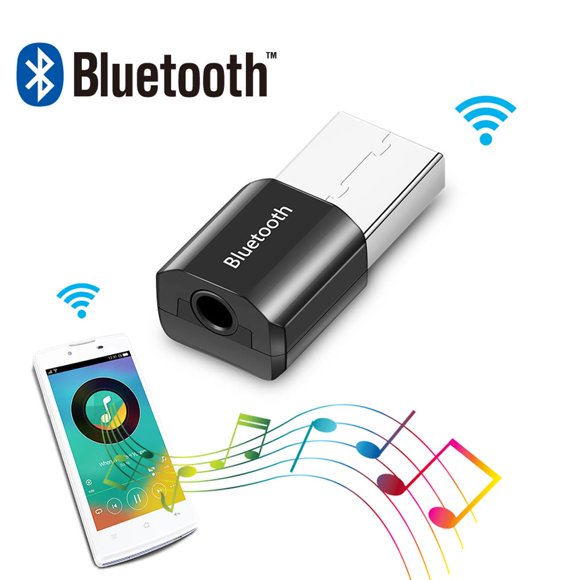 Seitruly USB Bluetooth Stick Adaptador Bluetooth externo Convertidor Bluetooth Receptor de audio Electrónica Negro