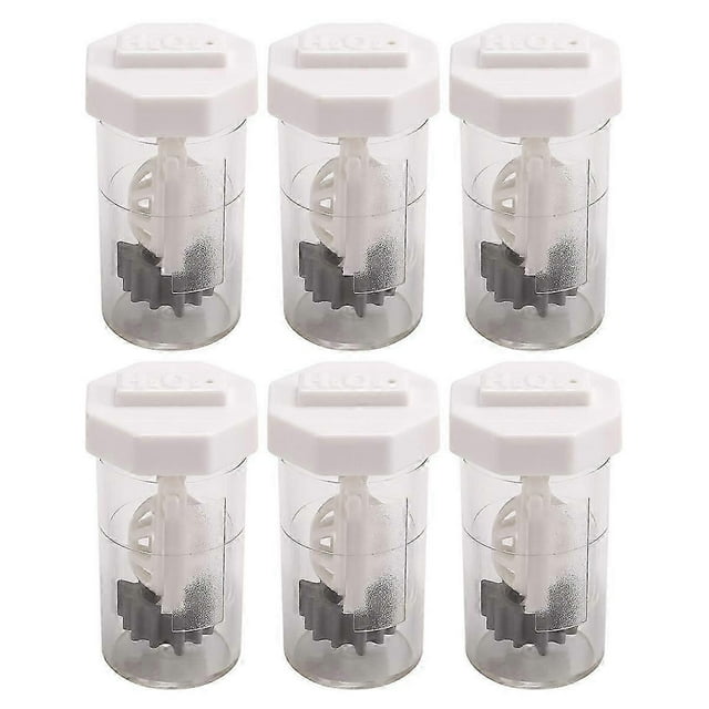 6 Pieces Portable Hydrogen Peroxide Contact Lens Case Cleaner, Eye Scleral Contact Lens Stiff Clip W