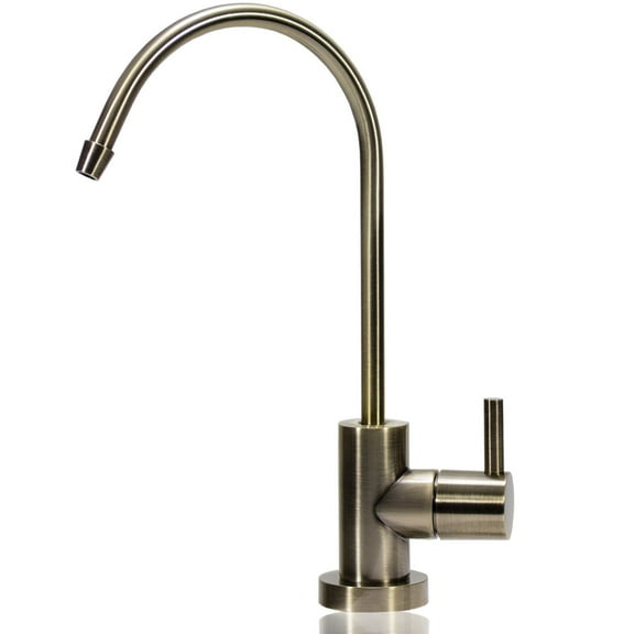 NU Aqua Antique Brass Designer Reverse Osmosis Faucet