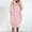 Pink, variant on Patlollav Up to 65% off Womens Pocket Loose Dress Ladies Neck Casual Long Tops Dress Plus Size