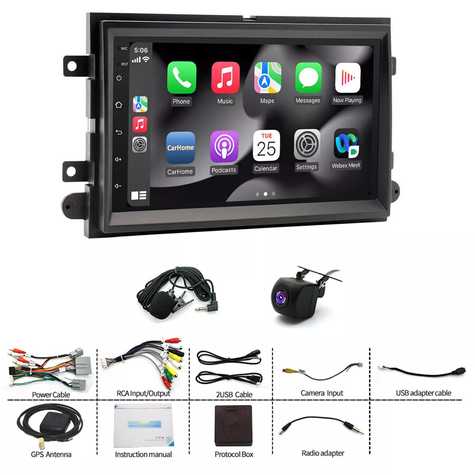 PrismStrike Android 13 Car Stereo Radio for ford F150 2004-2008 with CarPlay, GPS and Multimedia Player
