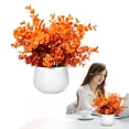 thumbnail image 2 of Artificial Fall Plants in Pot,Fall Small Space Artificial Plants,UV-resistant Warm Faux Potted Plants for Bathroom Shelf Office Desk Home Farmhouse Room Coffee Table Tray Decor, 2 of 6