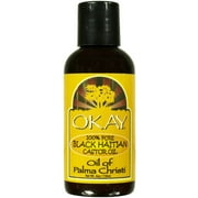 Okay 100% Pure Black Haitian Castor Oil, 4 oz (Pack of 4)