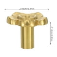 thumbnail image 2 of Circle Knobs Plum Blossom Brass Forged Flowers Mother, 2 of 8