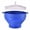 Blue, variant on Ohmyroo Silicone Microwave Corn Maker Bowl With Vented Lid Collapsible Kernel Bucket For Healthy Household Snacks