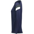 thumbnail image 4 of High Five L Ladies TruHit Tri-Color Long Sleeve Jersey Navy/Graphite/White 342242, 4 of 5