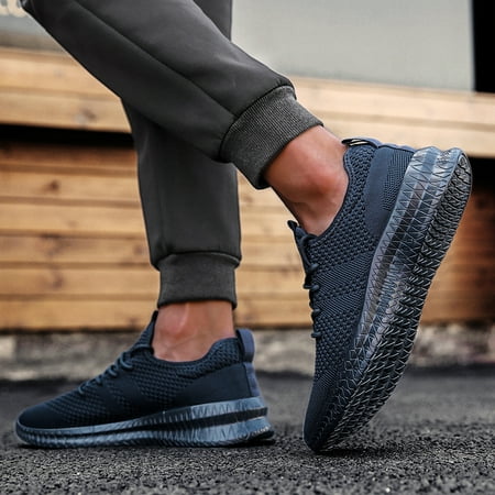 

Men‘s Knit Breathable Comfortable Mesh Athletic Shoes For Running Tennis Walking